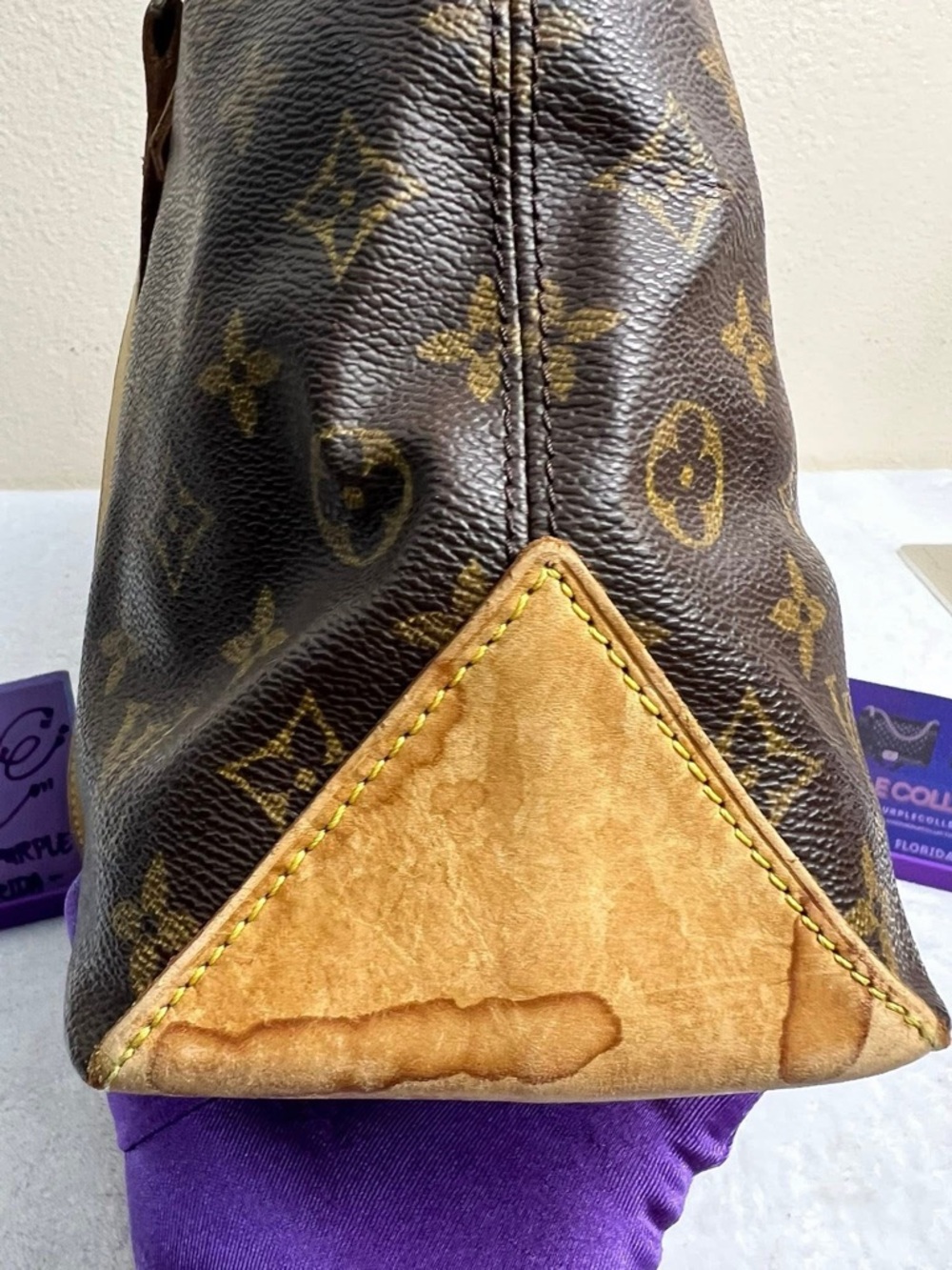 Cabas Piano Monogram Canvas Tote Bag in Brown - Picture 4 of 11